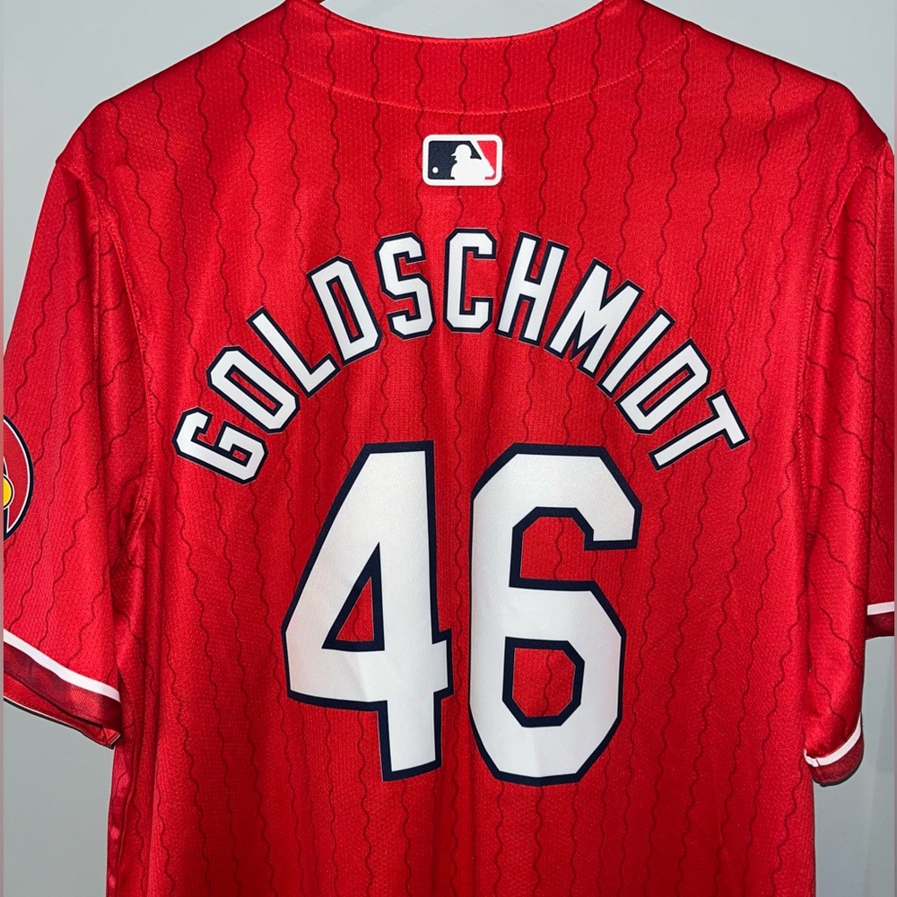 St. Louis Cardinals Nike MLB Paul Goldschmidt 2024 City Connect Baseball Jersey - Picture 3 of 8